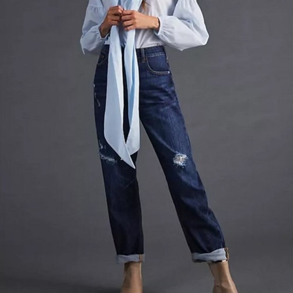 Anthropologie Pilcro The Bow Boyfriend Jeans Size 26